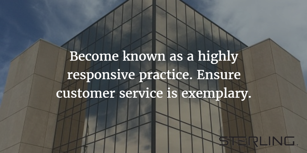 Sterling Practice Management Customer Service Quote